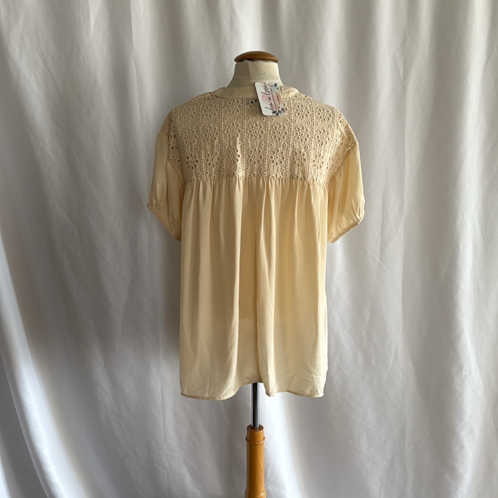 Eden in Love cream Lace Blouse / M - Picture 8 of 8
